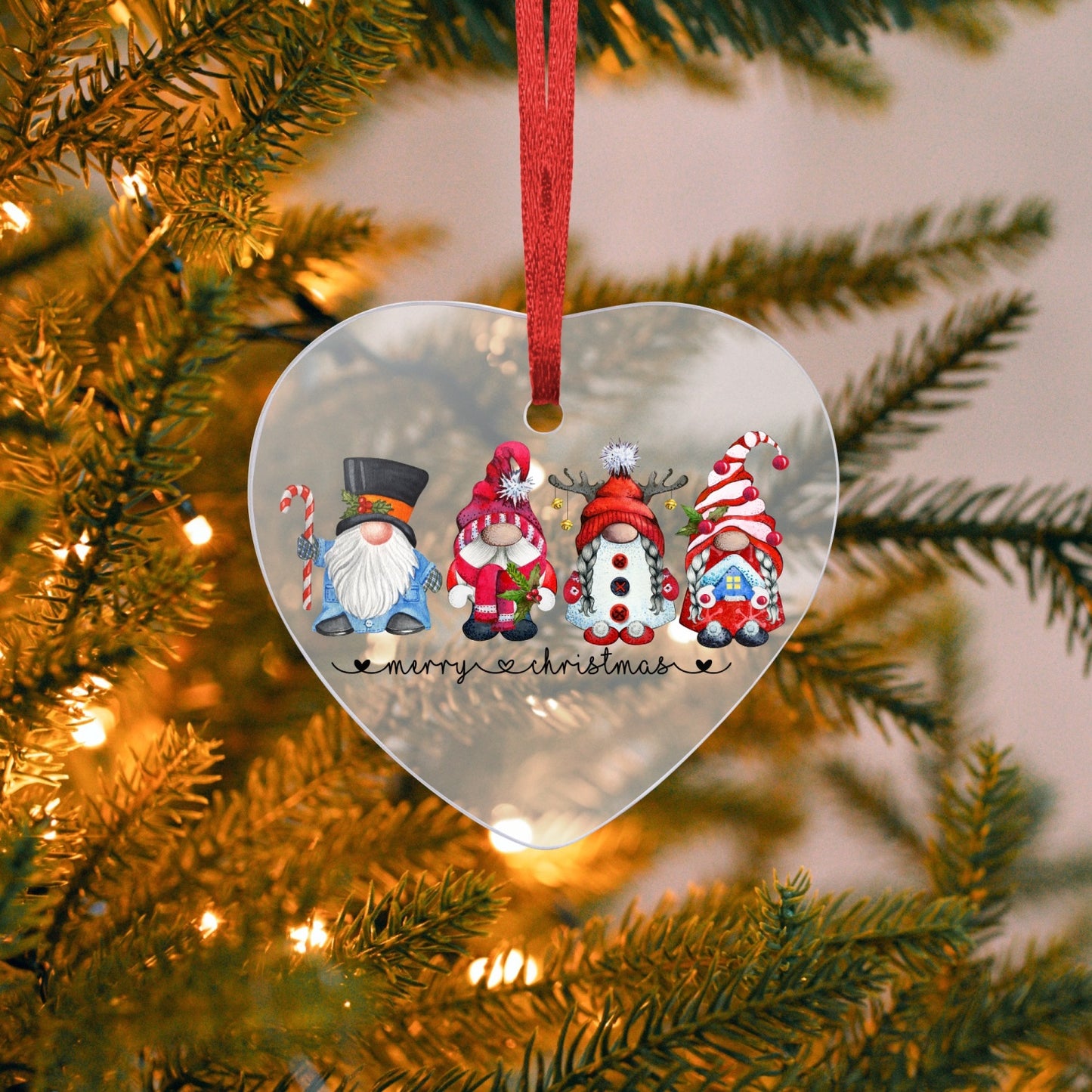 Acrylic Heart Hanging Ornament