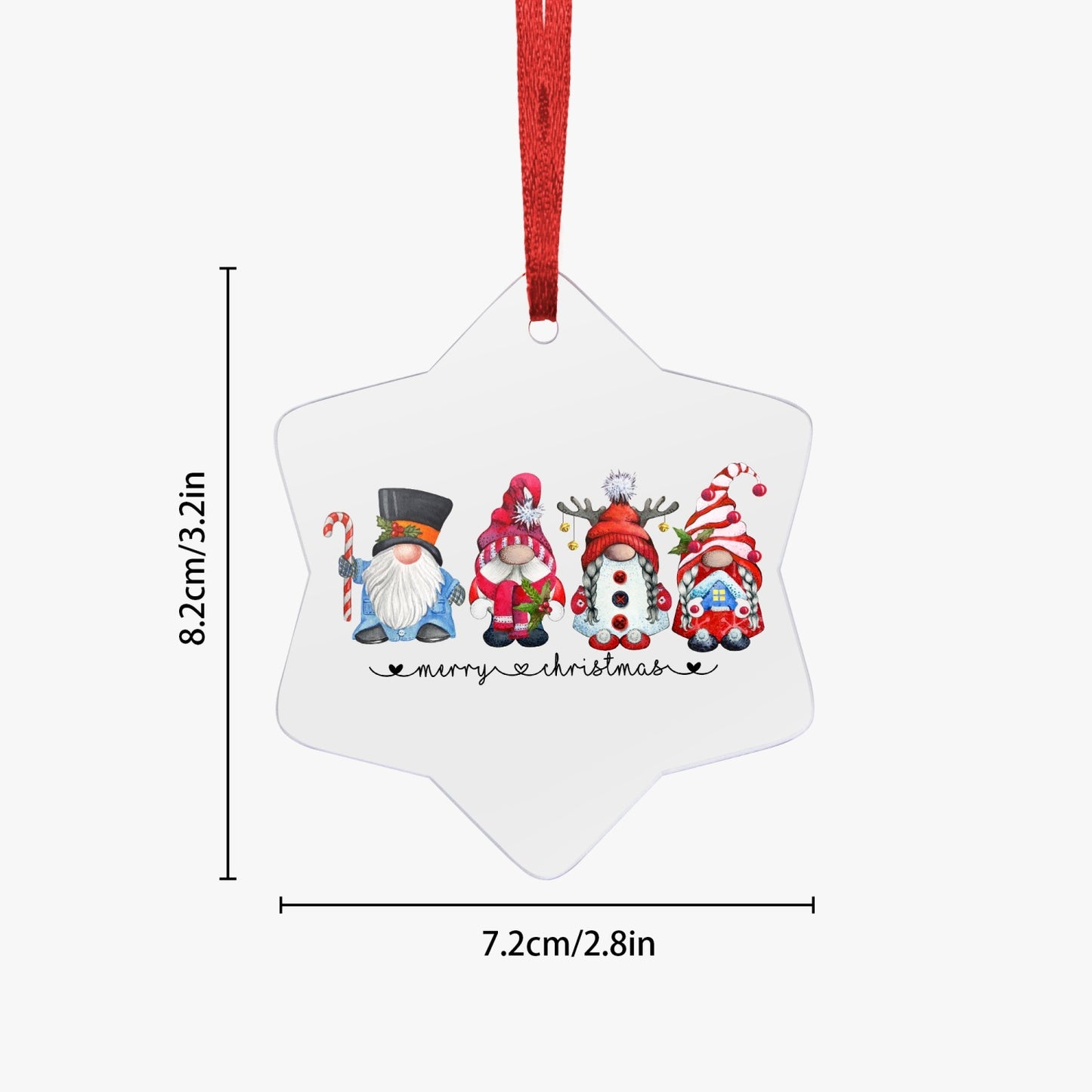 Acrylic Snowflake Hanging Ornament