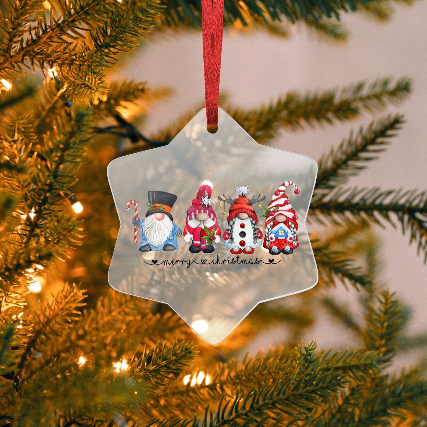 Acrylic Snowflake Hanging Ornament