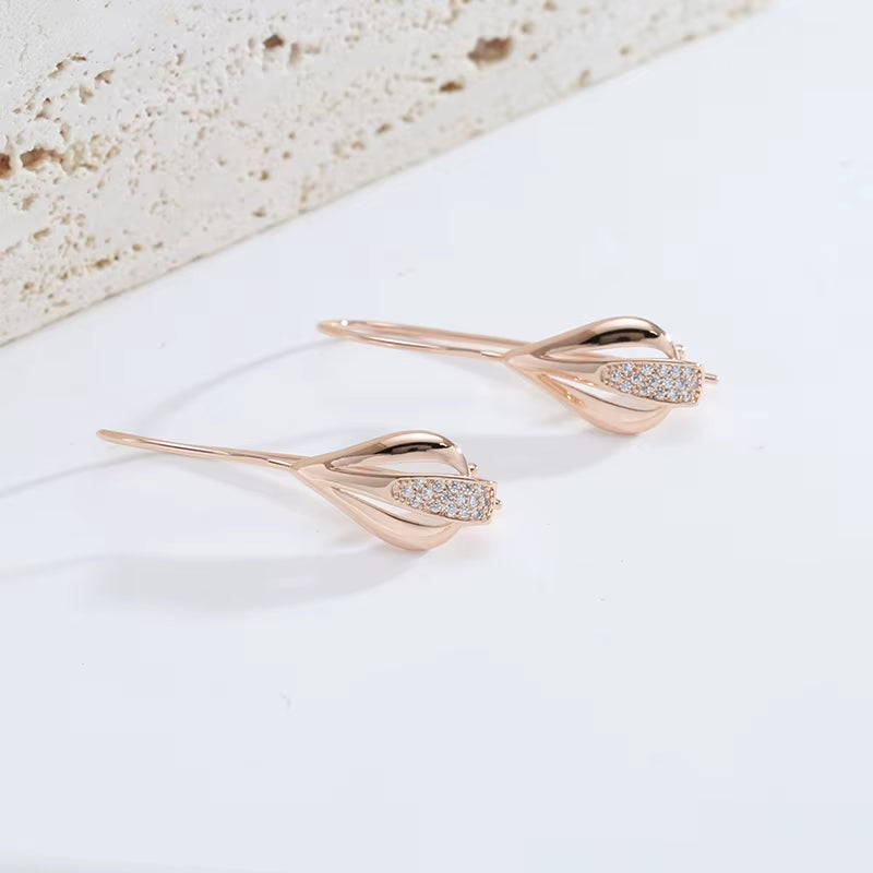 Luxury Drop Dangle Zircon Earrings for Women