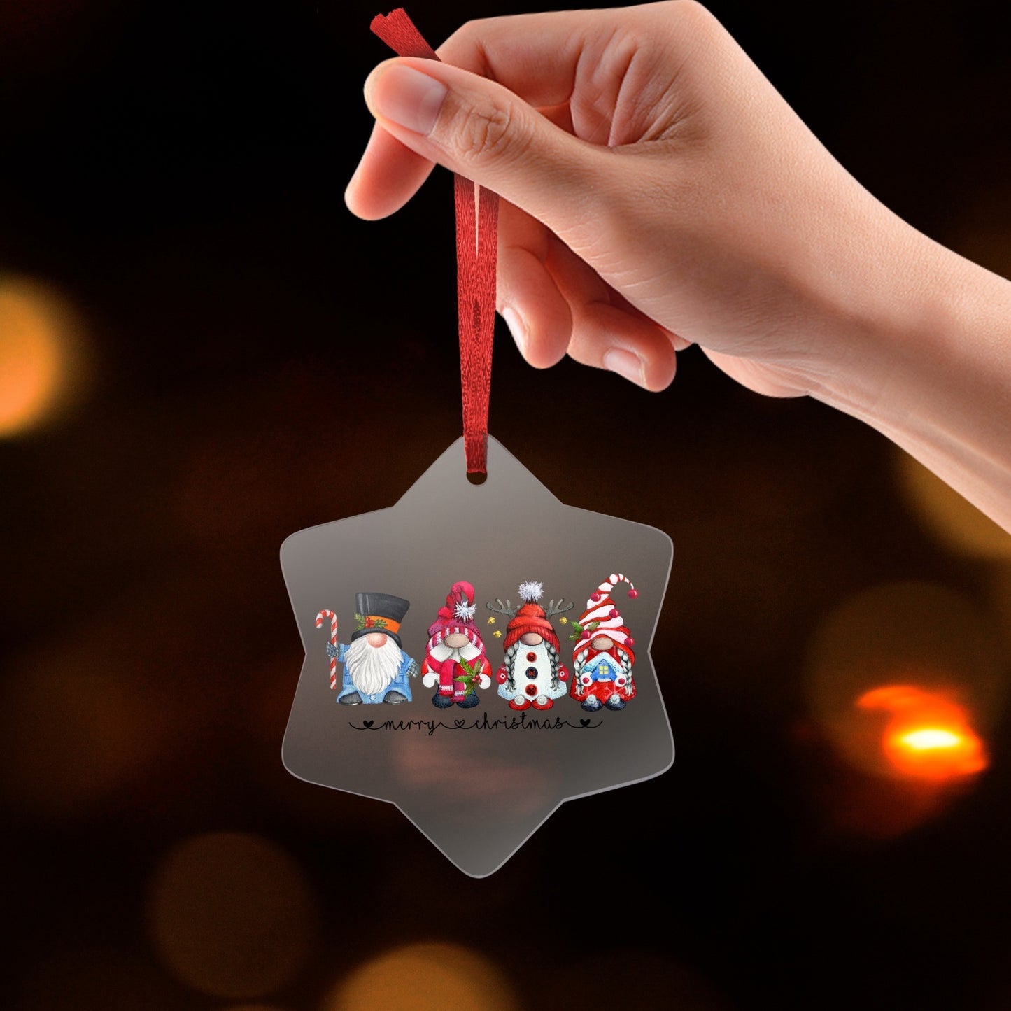 Acrylic Snowflake Hanging Ornament