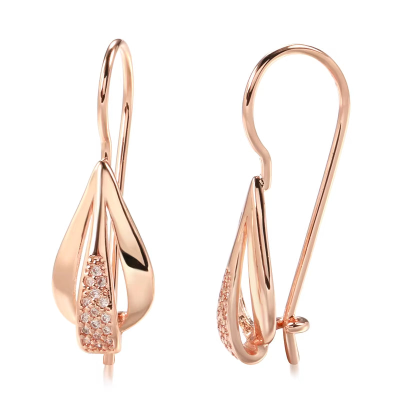 Luxury Drop Dangle Zircon Earrings for Women