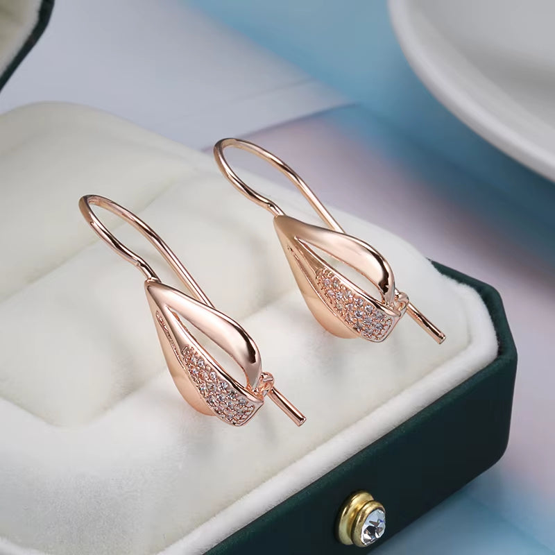 Luxury Drop Dangle Zircon Earrings for Women