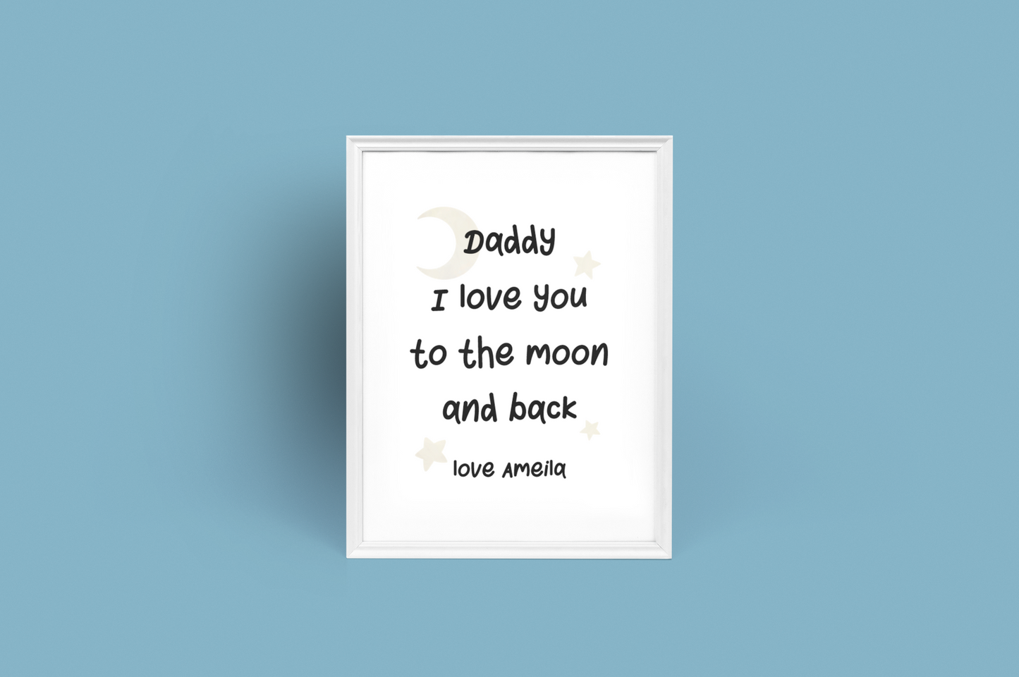 Personalised Daddy I Love You To The Moon And Back Fathers Day Collection-3
