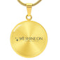 Luxury Graphic Circle Necklace