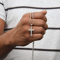 Engraved Stainless Steel Cross Necklace