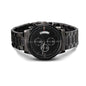 Non-Message Card Black Chronograph Watch with Buyer Upload *