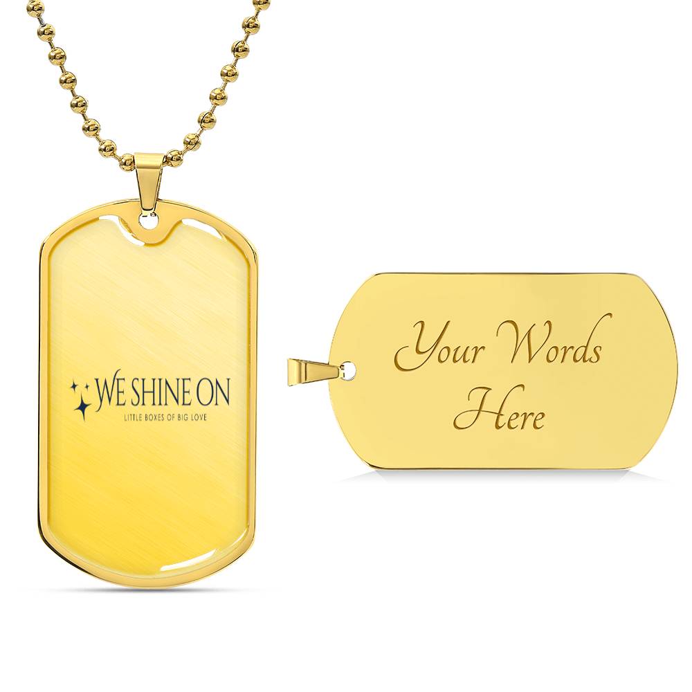 Luxury Graphic Dog Tag Necklace