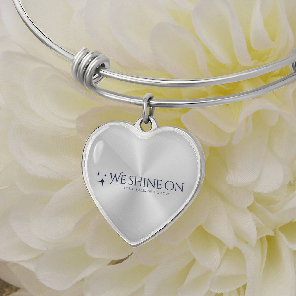Non-Message Card Luxury Heart Bangle *