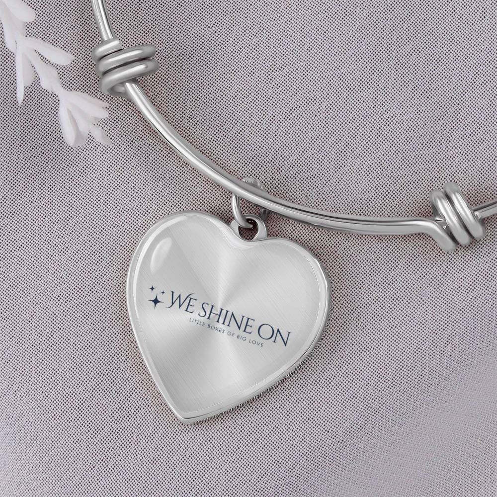Non-Message Card Luxury Heart Bangle *