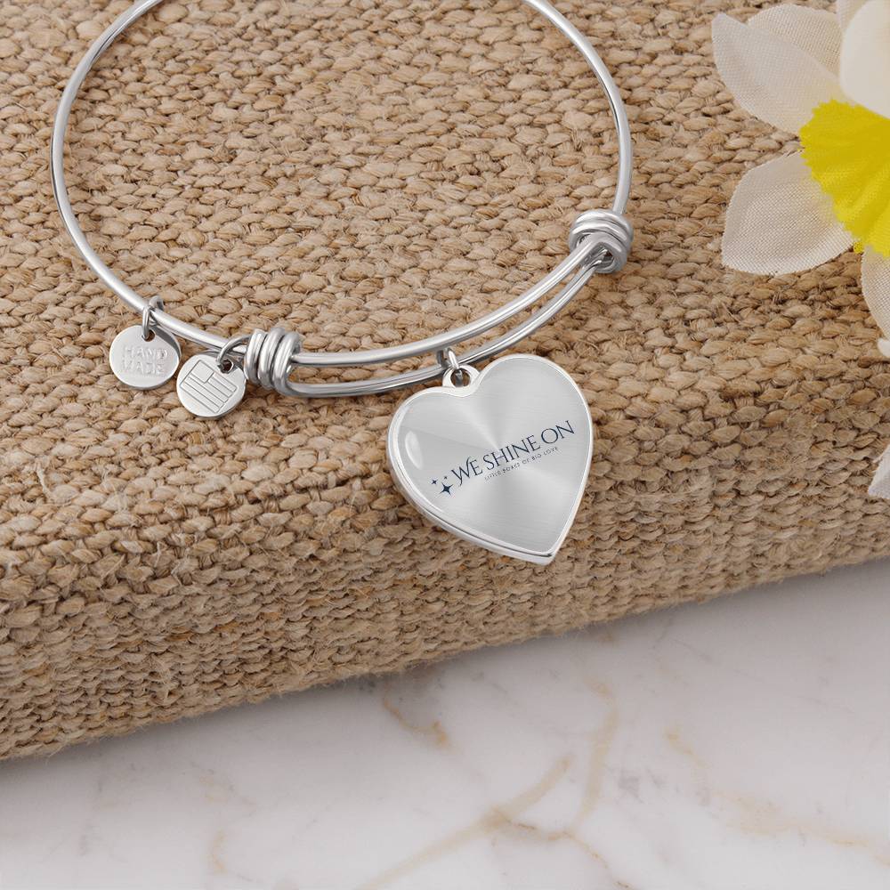 Non-Message Card Luxury Heart Bangle *