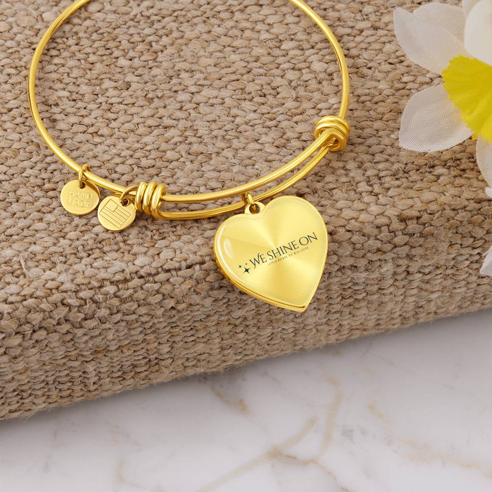 Non-Message Card Luxury Heart Bangle *