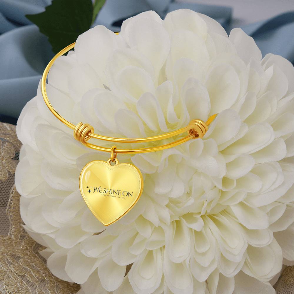 Non-Message Card Luxury Heart Bangle *