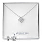 Love Knot Necklace & Earring Set *