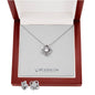 Love Knot Necklace & Earring Set *