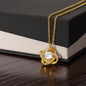 Non-Message Card Love Knot Necklace