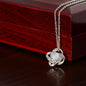 Non-Message Card Love Knot Necklace