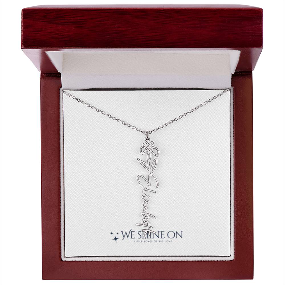 Flower Name Necklace *