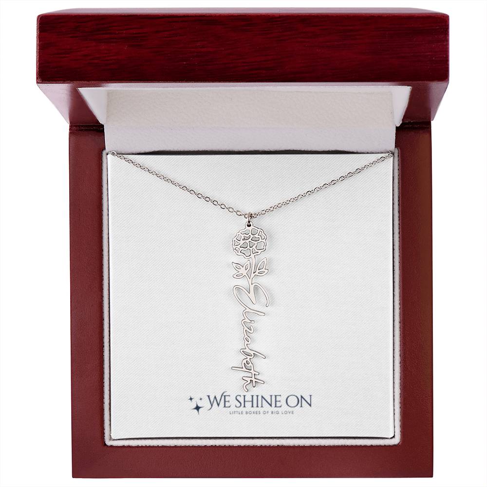 Flower Name Necklace *