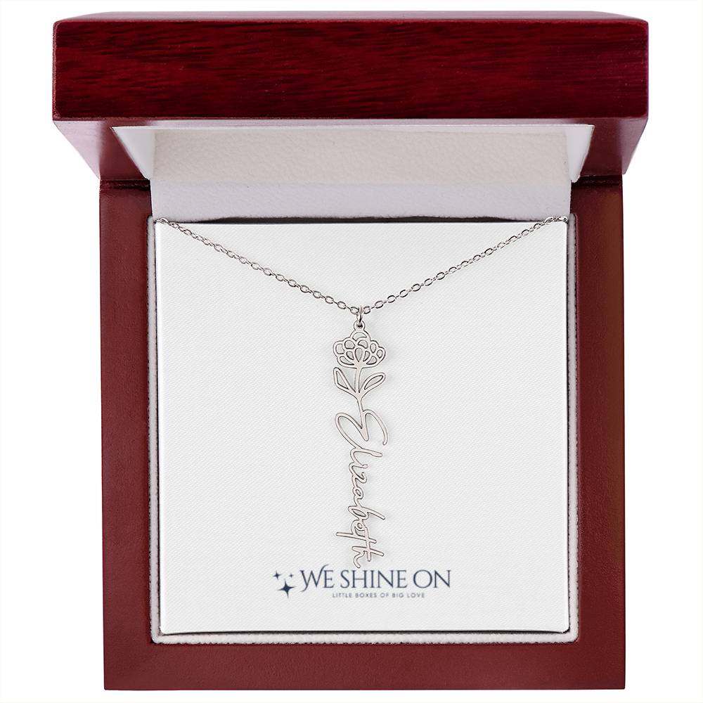 Flower Name Necklace *
