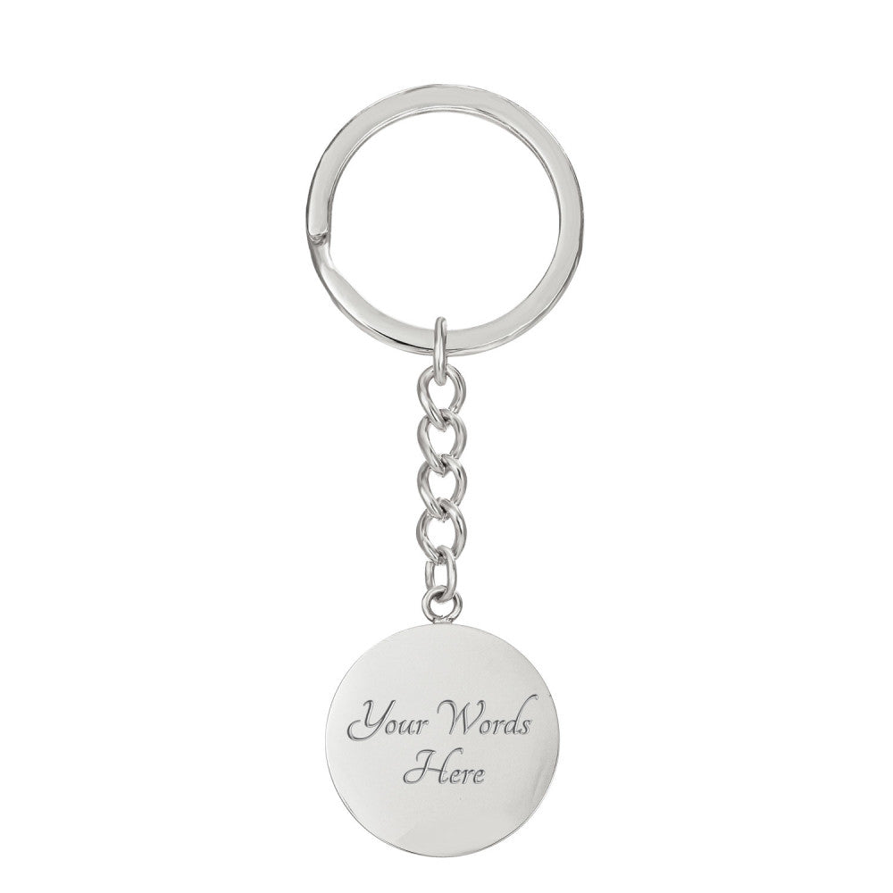 Graphic Circle Keychain *