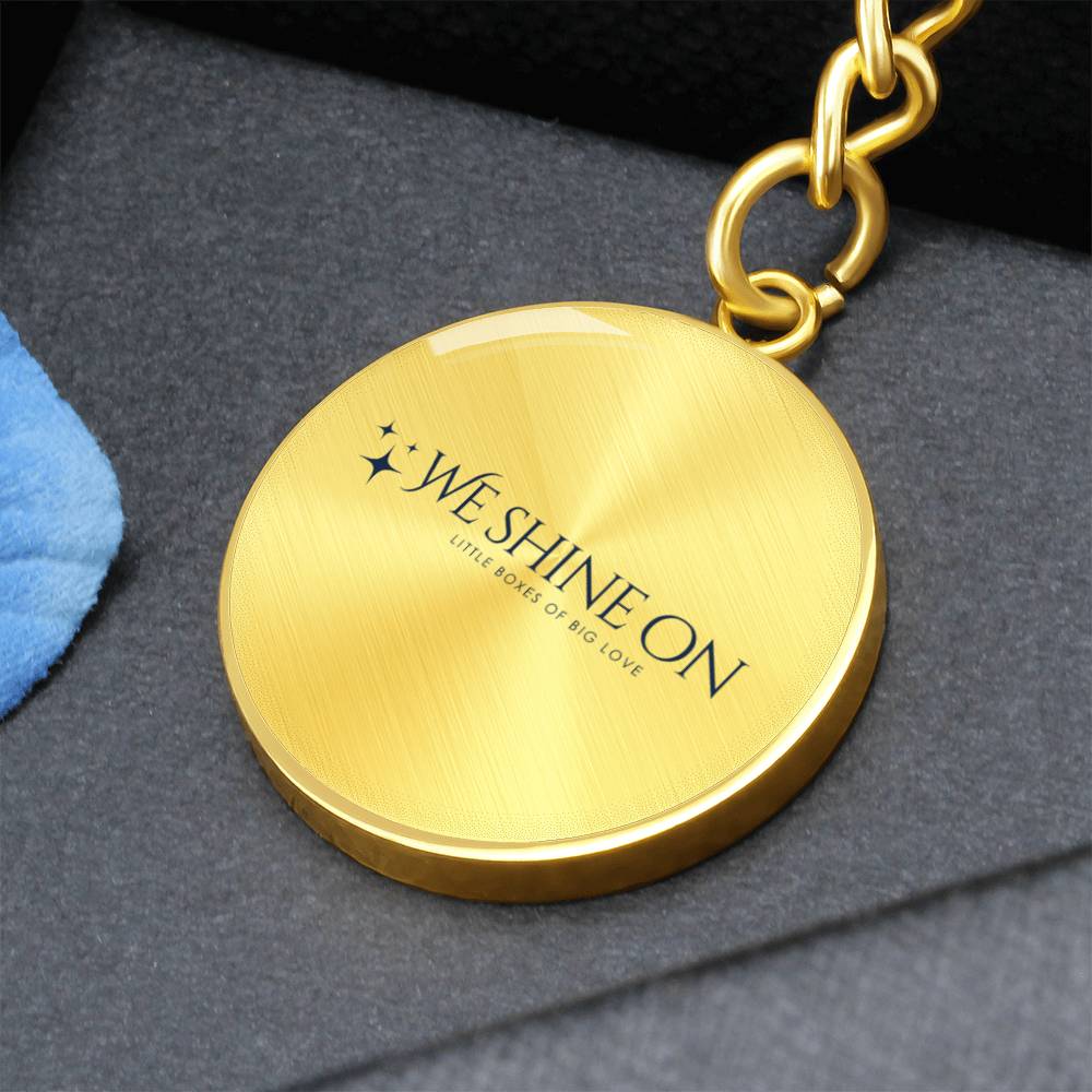 Graphic Circle Keychain *