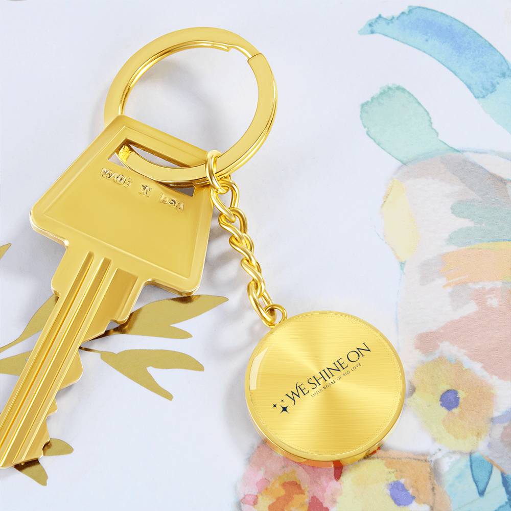 Graphic Circle Keychain *