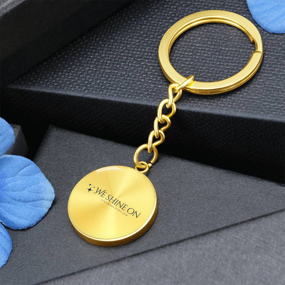 Graphic Circle Keychain *