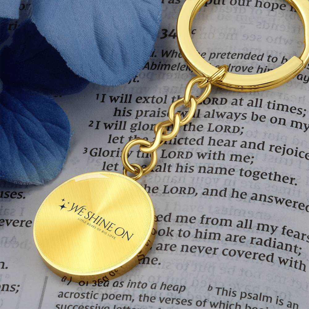 Graphic Circle Keychain *