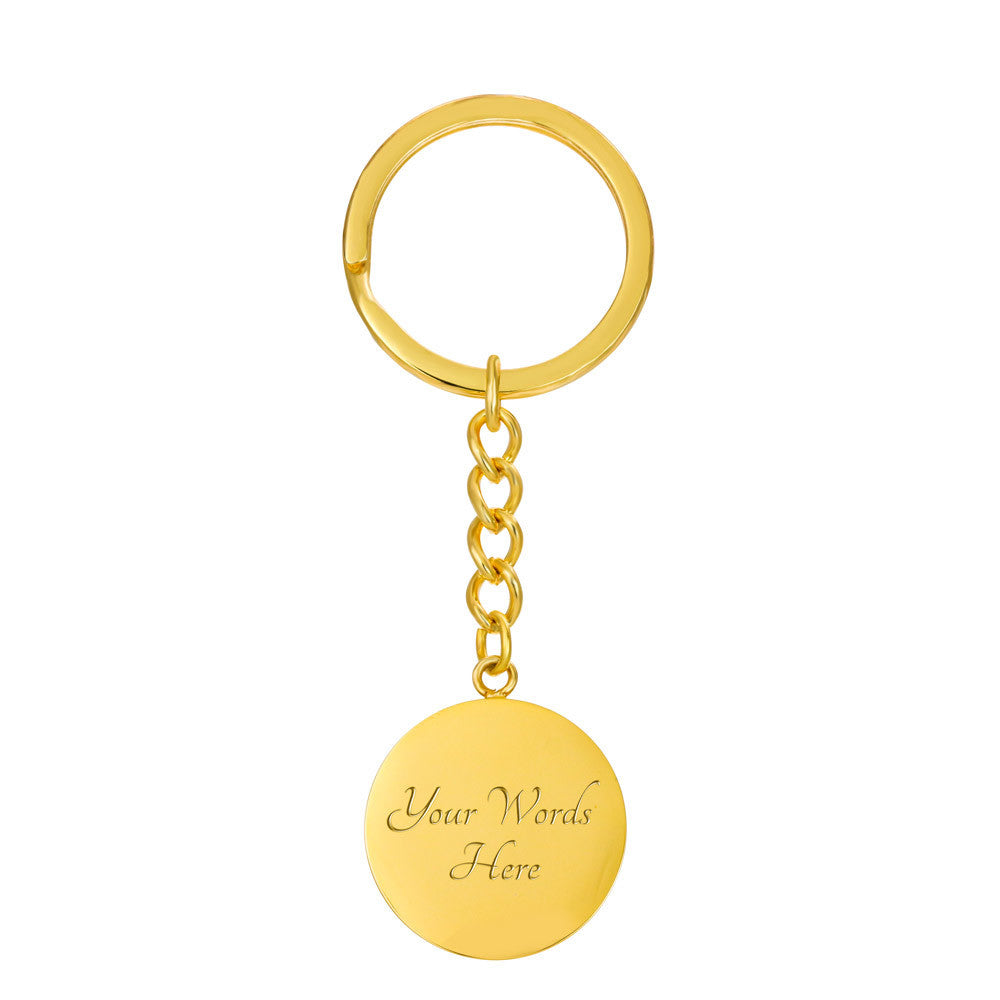 Graphic Circle Keychain *