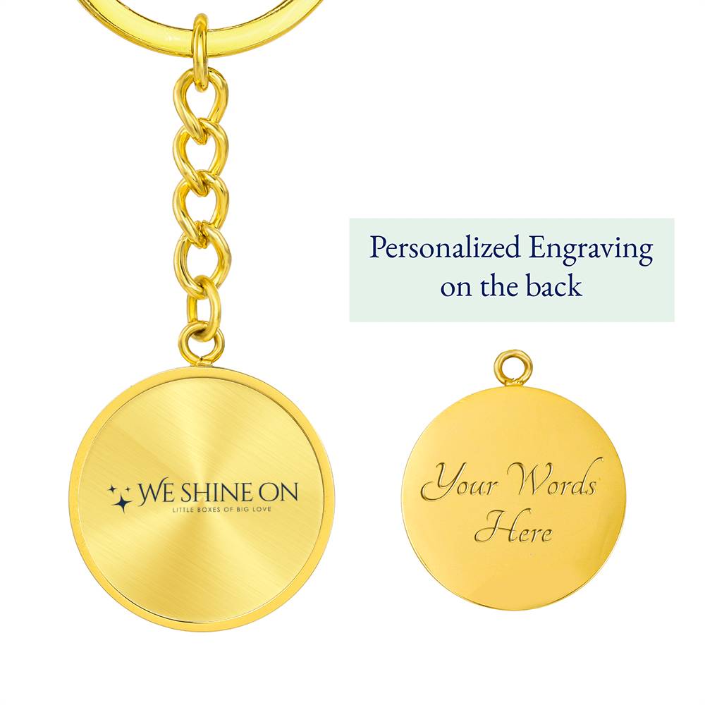 Graphic Circle Keychain *