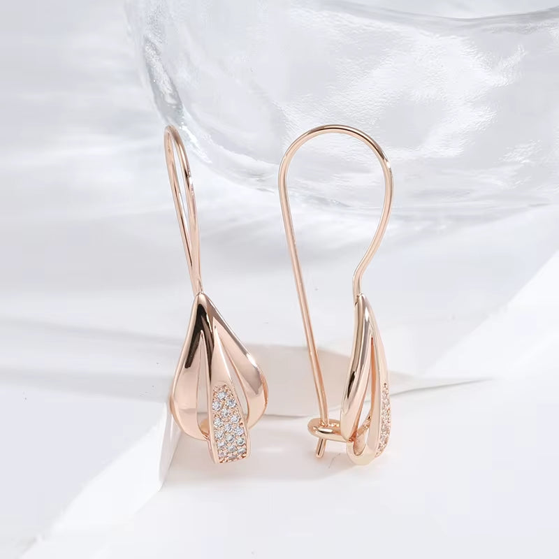 Luxury Drop Dangle Zircon Earrings for Women