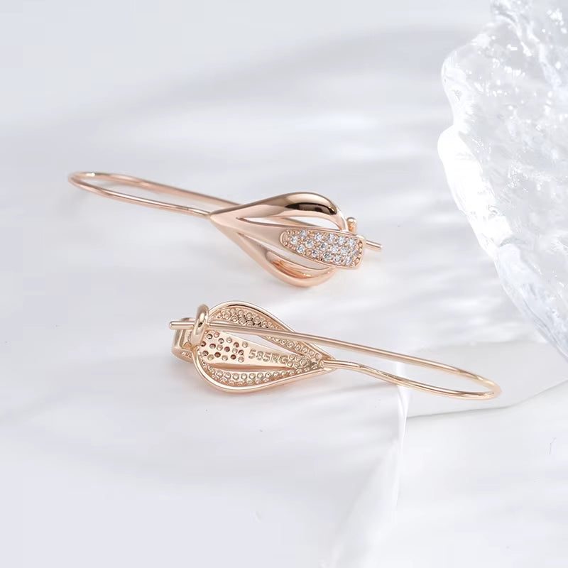 Luxury Drop Dangle Zircon Earrings for Women