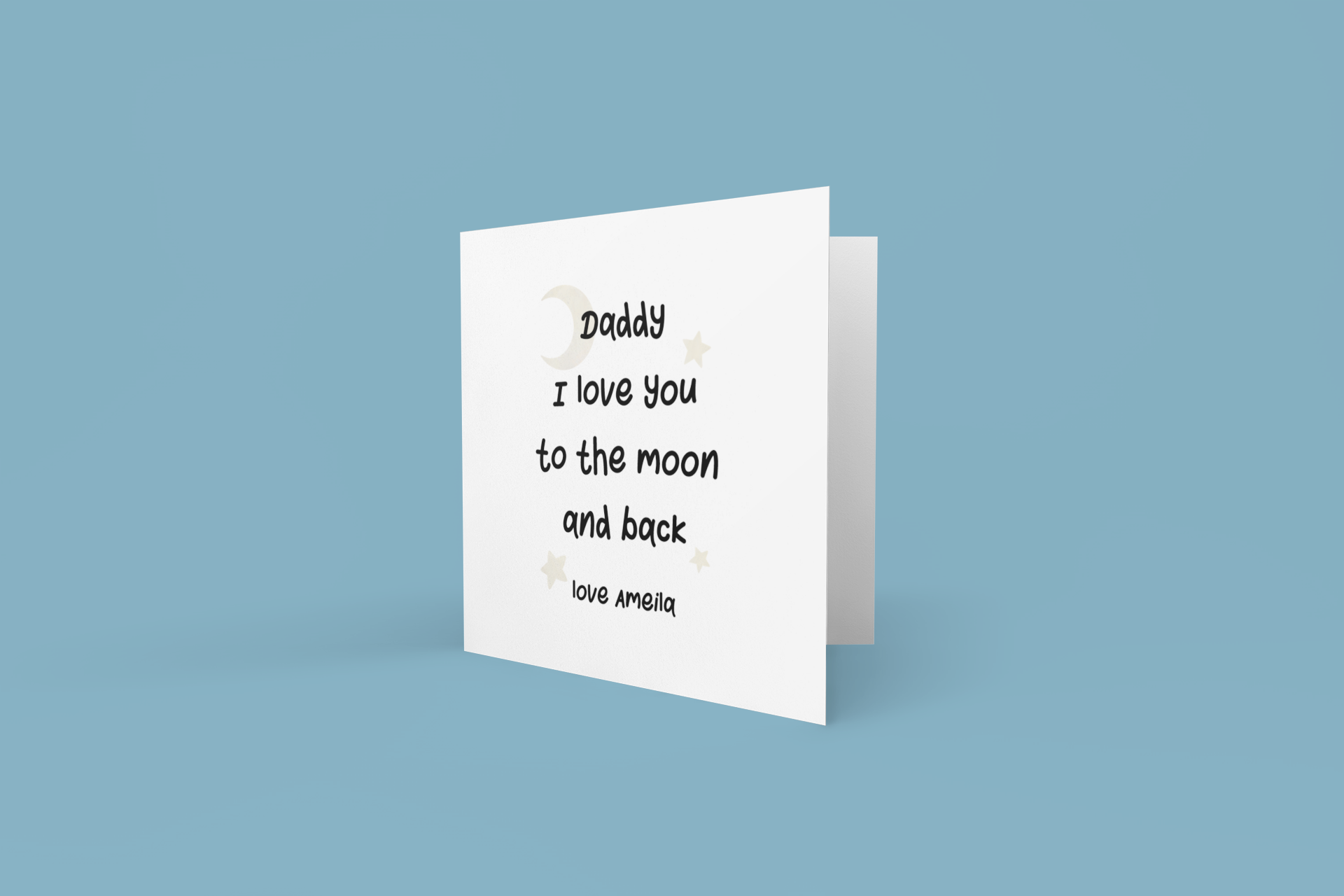 Personalised Daddy I Love You To The Moon And Back Fathers Day Collection-2