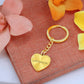 Graphic Heart with Curb Keychain Attachment *