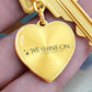 Graphic Heart with Curb Keychain Attachment *