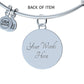 Non-Message Card Luxury Circle Bangle *