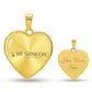 Luxury Graphic Heart Necklace