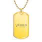 Luxury Graphic Dog Tag Necklace