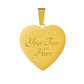 Non-Message Card Luxury Heart Bangle *
