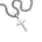 Cuban Link Chain with Engraved Artisan Cross *