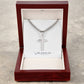 Cuban Link Chain with Engraved Artisan Cross *