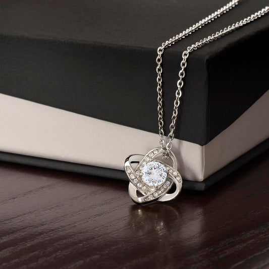 Non-Message Card Love Knot Necklace