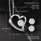Forever Love Necklace & Cubic Zirconia Earring Set *