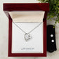 Forever Love Necklace & Cubic Zirconia Earring Set *