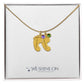 Engraved Baby Feet Necklace with Birthstone *