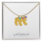 Engraved Baby Feet Necklace with Birthstone *