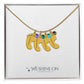 Engraved Baby Feet Necklace with Birthstone *