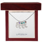 Engraved Baby Feet Necklace with Birthstone *