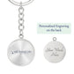Graphic Circle Keychain